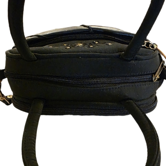 Vintage Boho Leather Patchwork Mini Bag, Starburst Embellished. - Picture 9 of 13